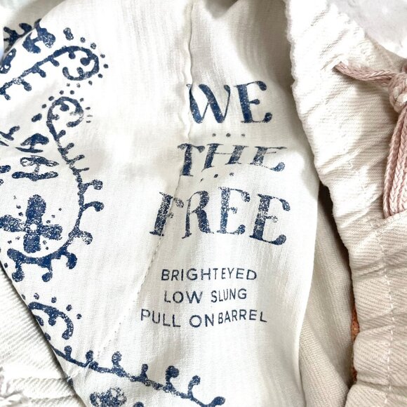 We the Free Free People Bright Eyed Low Slung Pull Barrel Silver Spring Size M - Picture 4 of 10